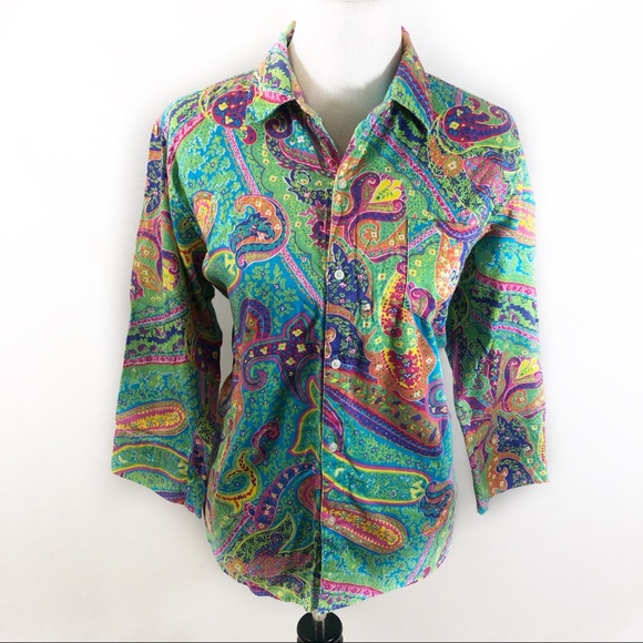 Lauren Ralph Lauren Tops - Large Ladies Ralph Lauren Button Up Blouse